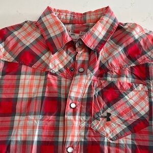 Under Armour men’s pearl snap shirt S